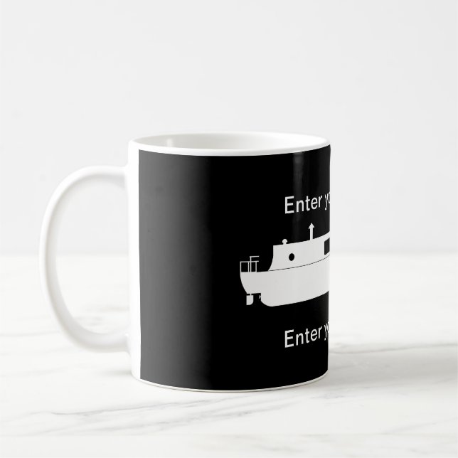 Taza De Café Narrowboat (Blanco) (Izquierda)