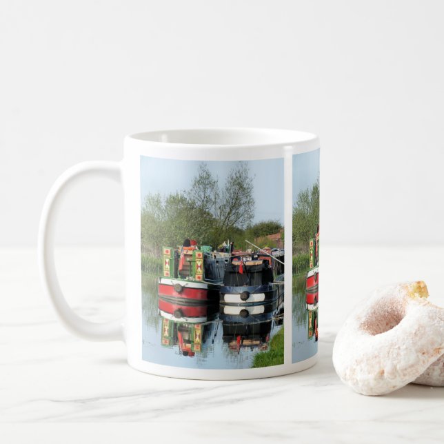 TAZA DE CAFÉ NARROWBOATS UK (Con donut)
