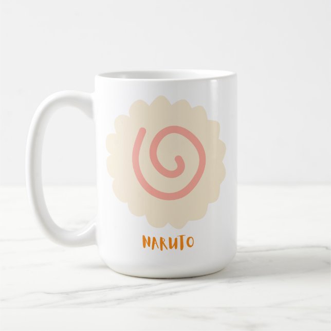 Taza De Café Naruto Classic Round Sticker (Izquierda)
