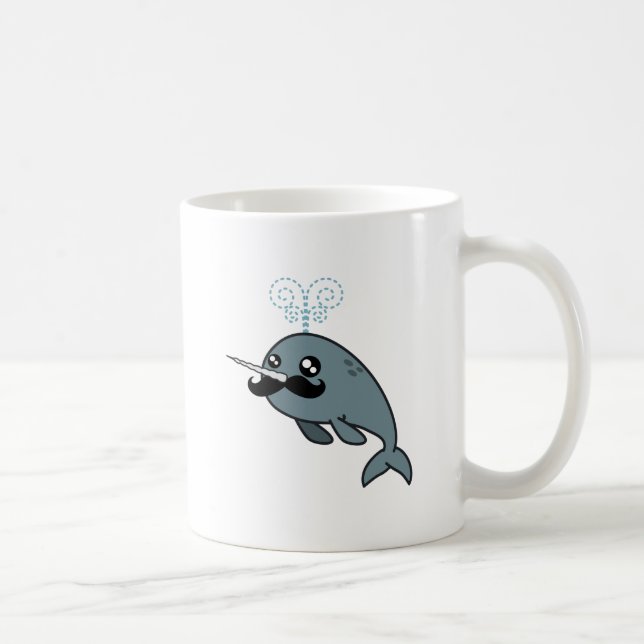 Taza De Café Narwhalstache (Derecha)
