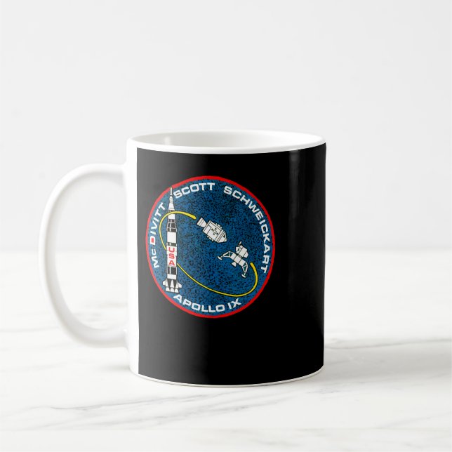 Taza De Café NASA Apollo IX (Apollo 9) Mission Patch (Izquierda)