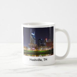 Taza De Café Nashville, ciudad los E.E.U.U. de la música del T