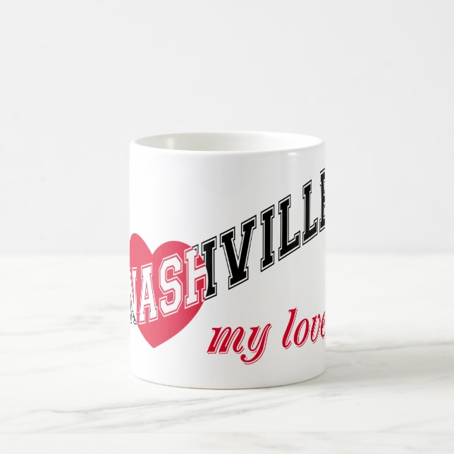 Taza De Café Nashville mi amor (Centro)