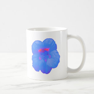 Taza De Café Nasturtium Bright Blue Mug