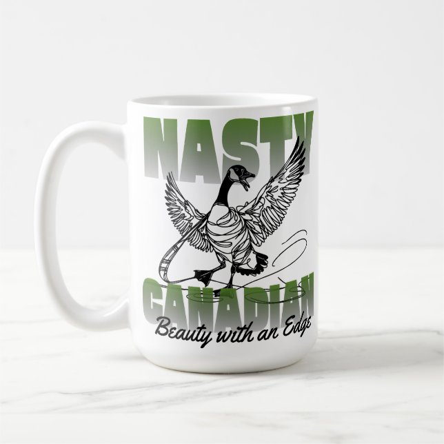 Taza De Café Nasty Canadian Canada Goose (Izquierda)
