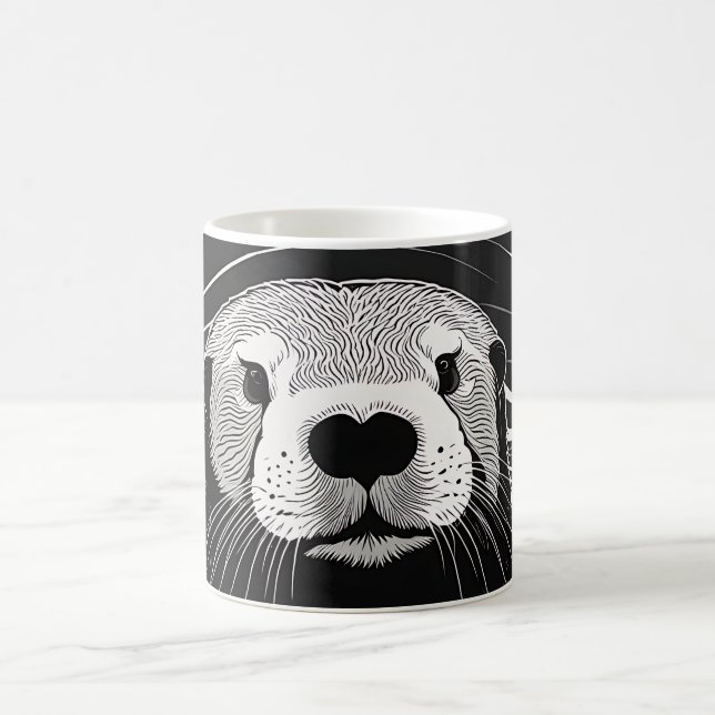 Taza De Café Natación de Otter Sea (Centro)