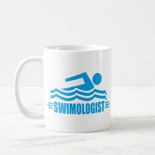 Taza De Café Natación divertida (Izquierda)