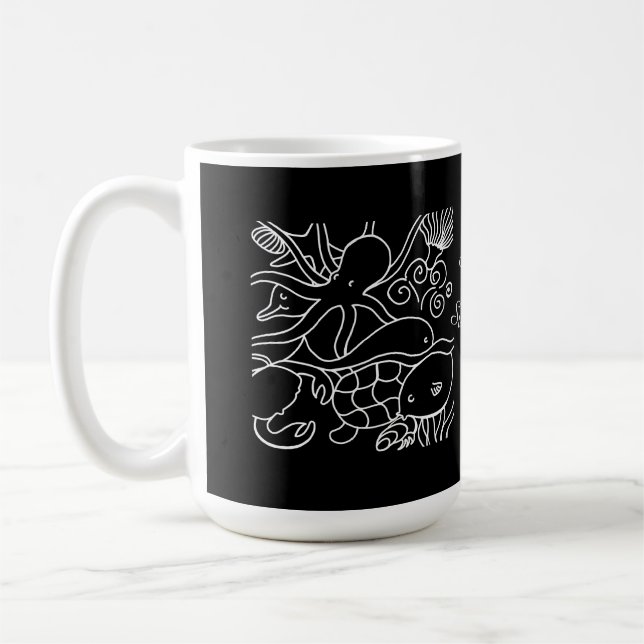 Taza De Café Natación nocturna (Izquierda)