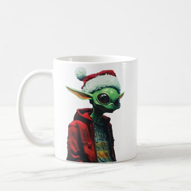 Taza De Café Natal Alien (Izquierda)