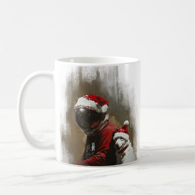 Taza De Café Natal Astronauta (Izquierda)