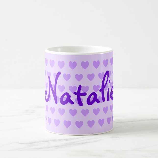 Taza De Café Natalie en morado (Centro)