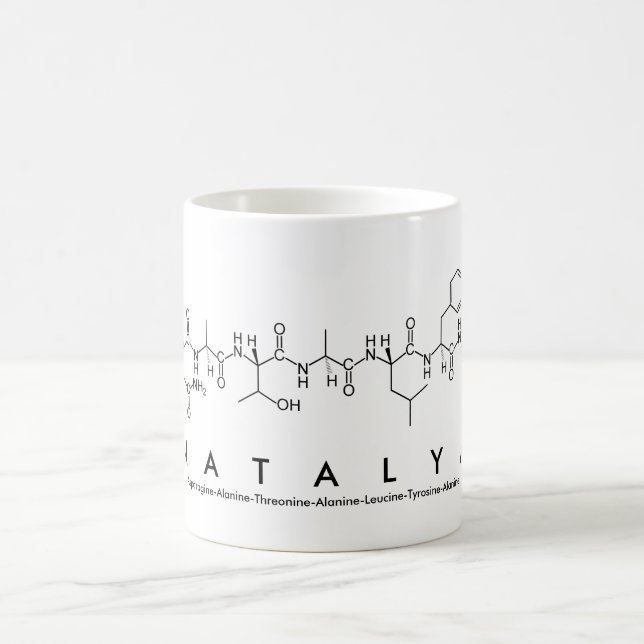 Taza De Café Natalya peptide name mug (Centro)