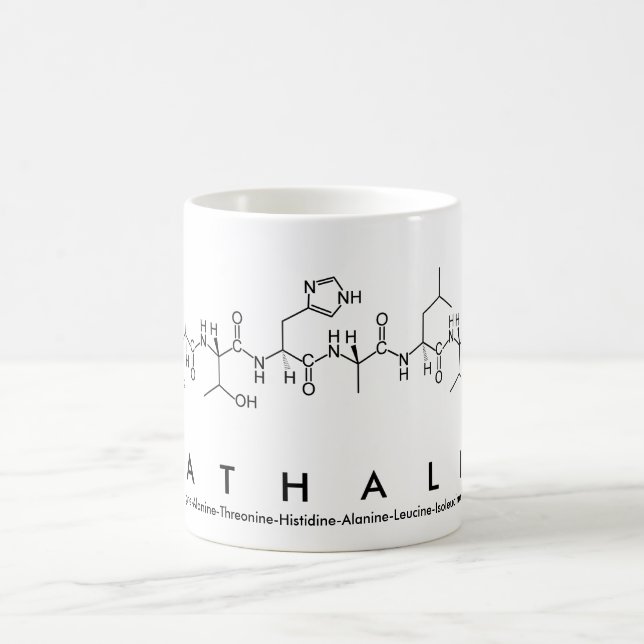 Taza De Café Nathalia peptide nombre mug (Centro)