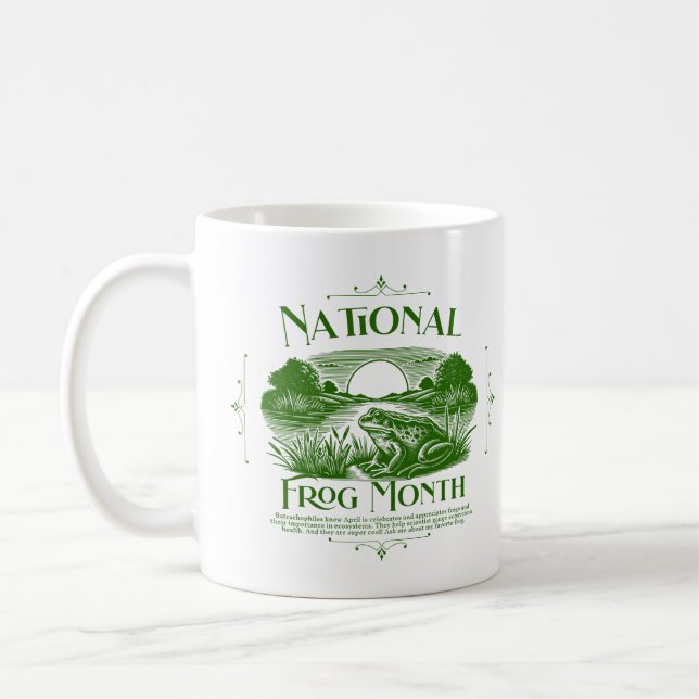 Taza De Café National Frog Month (Izquierda)