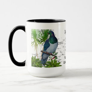 Taza de café nativa del pájaro de Nueva Zelanda
