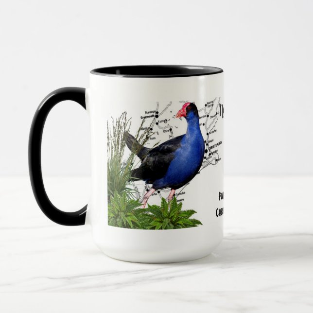 Taza de café nativa del pájaro de Nueva Zelanda (Izquierda)