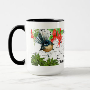 Taza de café nativa del pájaro de Nueva Zelanda