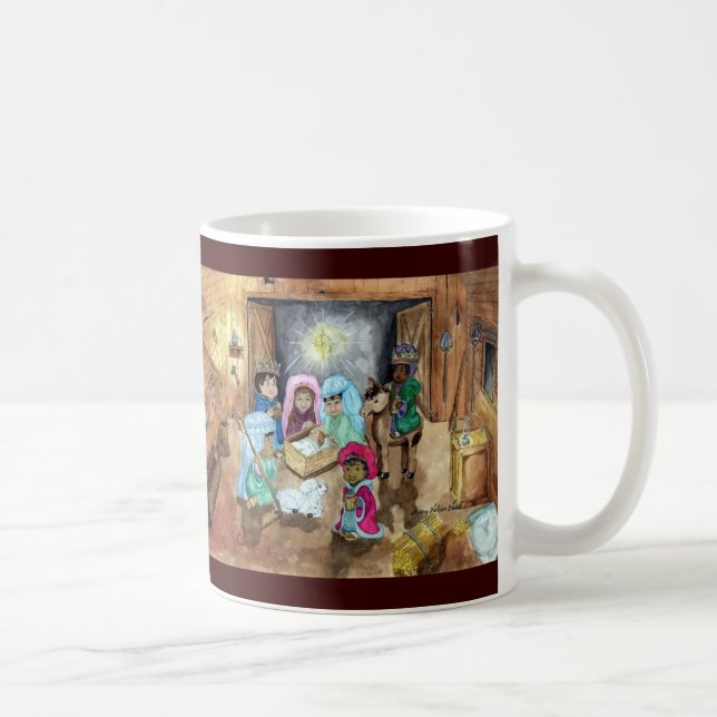 Taza De Café Natividad del navidad (Derecha)