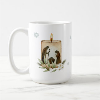 Taza De Café Natividad Navidades de velas Mug