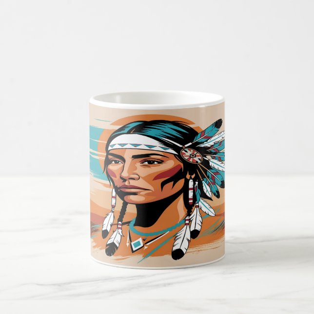 Taza De Café Nativo americano (Centro)
