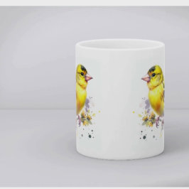 Taza De Café Naturaleza Amarillo de las aves acuáticas