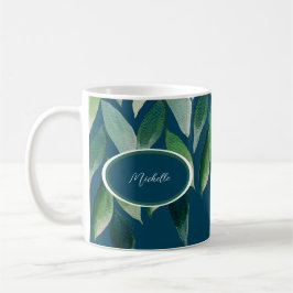 Taza De Café Naturaleza bohemiana verde moderna
