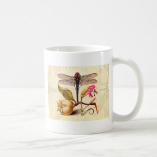 Taza De Café Naturaleza botánica de la libélula