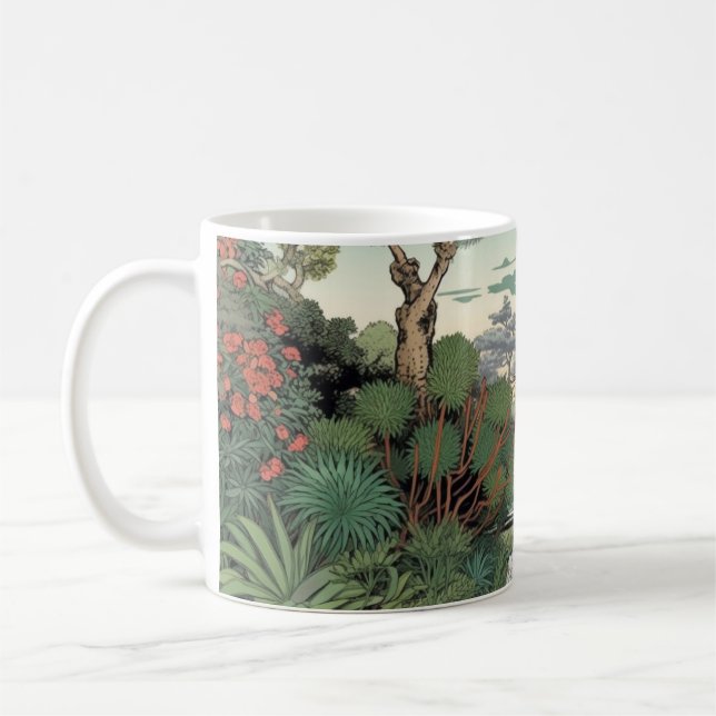Taza De Café Naturaleza, camping, flora, flores, plantas (Izquierda)