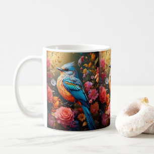 Taza De Café Naturaleza caprichosa Pájaro azul no 4