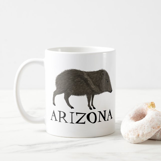 Taza De Café Naturaleza de la lechuga salvaje del desierto de J (Con donut)