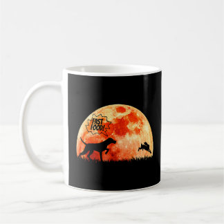 Taza De Café Naturaleza de la luna del puntero del Shorthair al