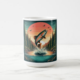 Taza De Café Naturaleza de trucha del exterior