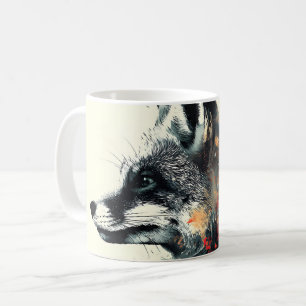 Taza De Café Naturaleza de vida silvestre Boho Floral Fox