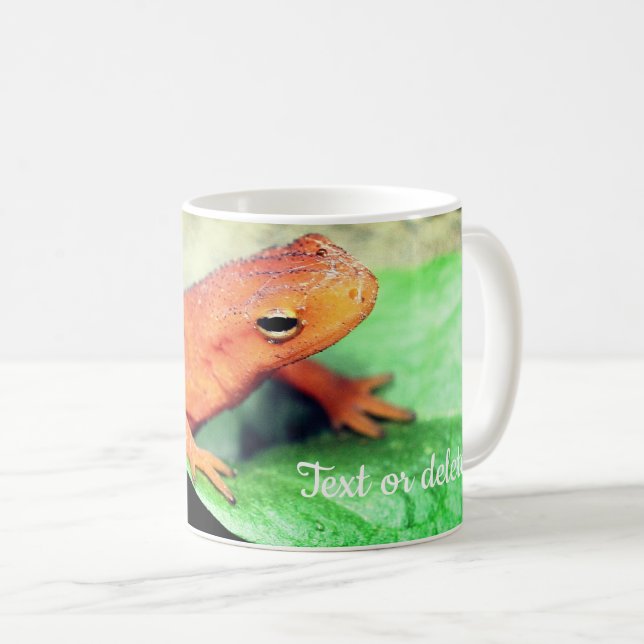 Taza De Café Naturaleza del salamandra rojo personalizada (Anverso derecho)