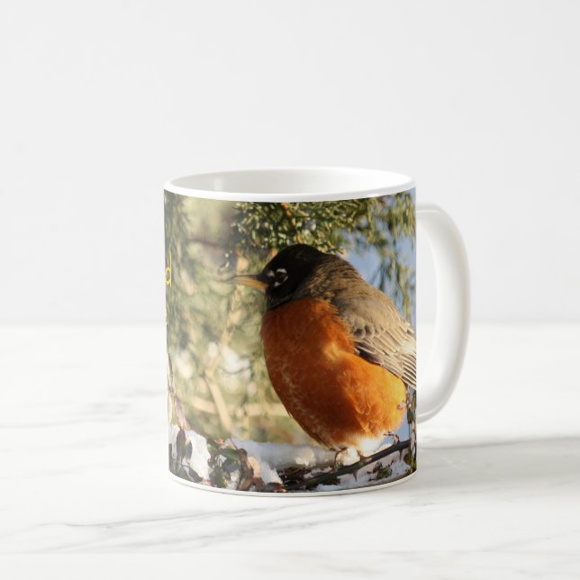 Taza De Café Naturaleza Foto de pájaro Café Mug (Anverso derecho)