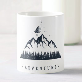 Taza De Café Naturaleza geométrica moderna Aventura de las mont