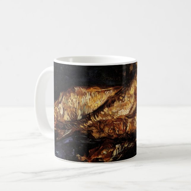 Taza De Café Naturaleza muerta con arenques ahumados de Vincent (Anverso izquierdo)