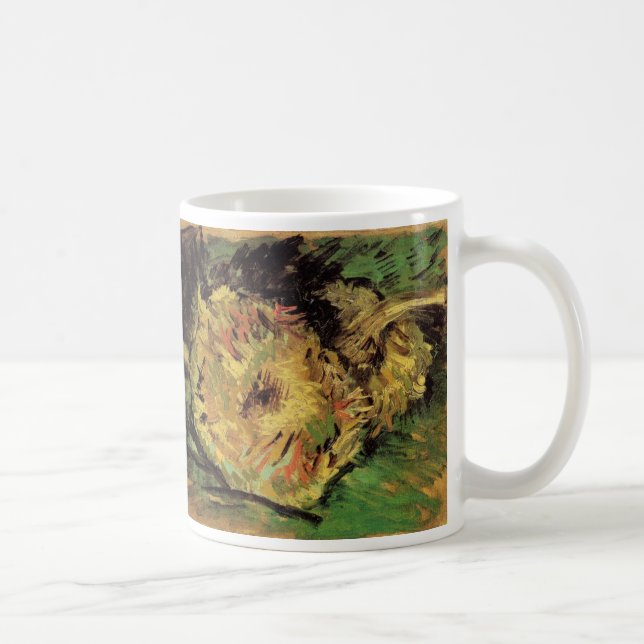 Taza De Café Naturaleza muerta dos girasoles cortados por Vince (Derecha)