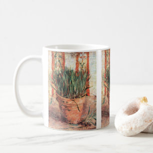 Taza De Café Naturaleza muerta Maceta con cebollino por Vincent