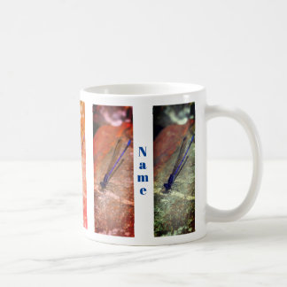 Taza De Café Naturaleza personalizada de la libélula damisela