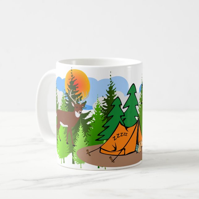 Taza De Café Naturaleza silvestre Camping Forest Adventure Outd (Anverso izquierdo)