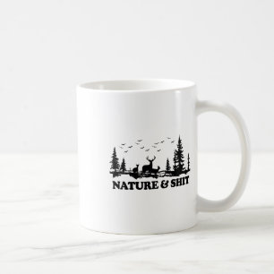 Taza De Café Naturaleza y divertido campamento lago cabaña send