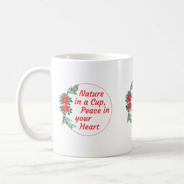 Taza De Café Nature & Peace Holiday (Izquierda)