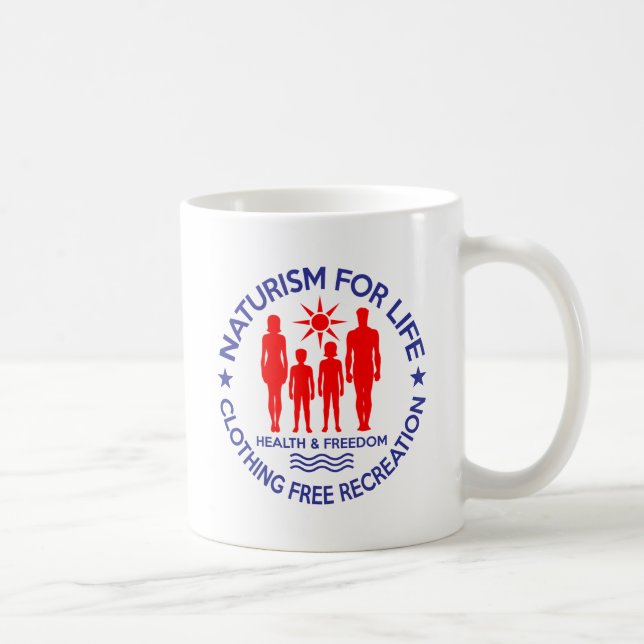Taza De Café Naturista - Naturismo por vida (Derecha)