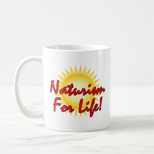 Taza De Café Naturista/nudista (Izquierda)
