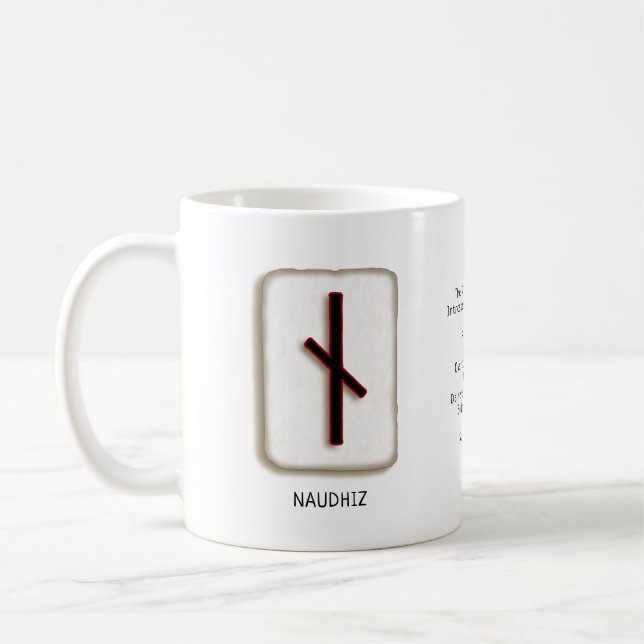 Taza De Café Naudhiz RuneStone Mug (Izquierda)