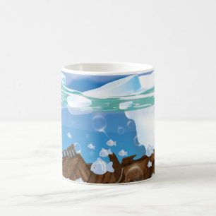 Taza De Café Naufragio Ártico Subacuático