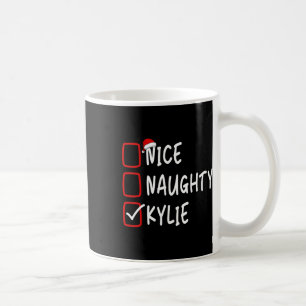 Taza De Café Naughty Kylie Navidades de nombres personalizados