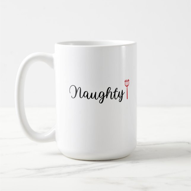 Taza De Café Naughty Mug - Naughty & Nice Collection (Izquierda)