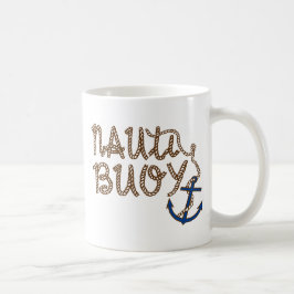 Taza De Café Nauti Buoy Nautical Bote con ancla